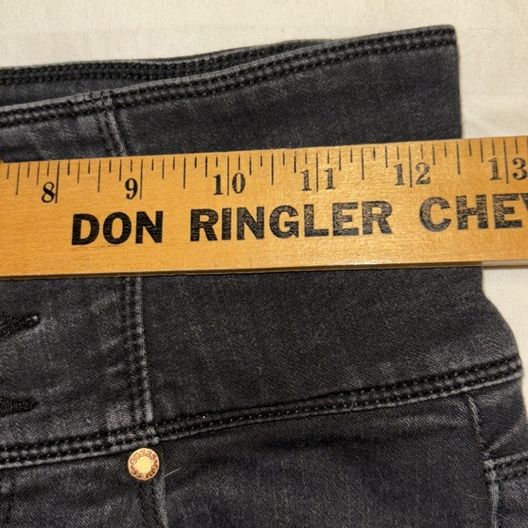 Vintage Guess Black Jeans Size 4 Button Fly Y2K Skinny High Rise Ankle Length - Picture 10 of 13